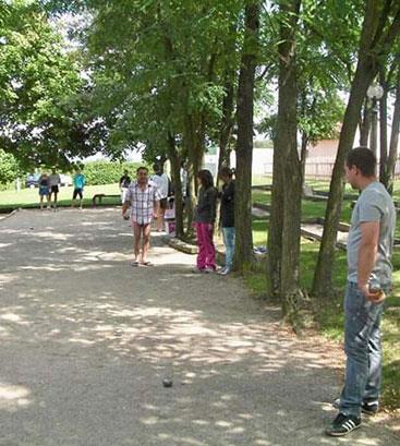 Boules games field