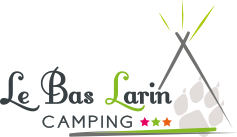 Logo du camping du Bas Larin à Féline dans l'Ardèche verte